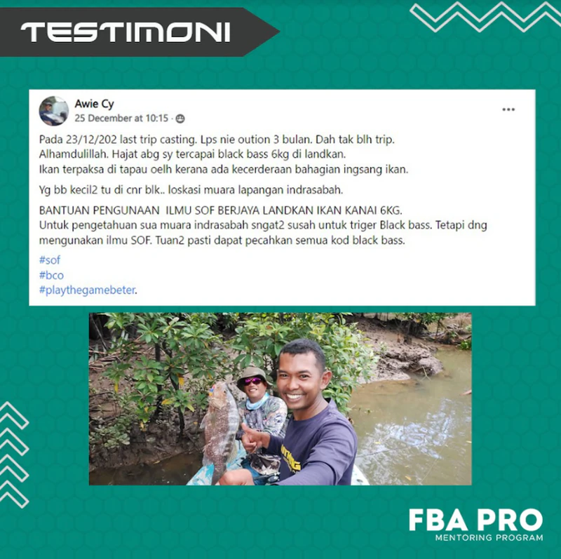 Testimoni Awie Cy, FBA Pro Mentoring Program